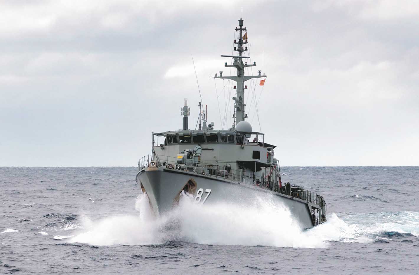 Pictured: The Australian mine-hunter HMAS Yarra, final unit of the six-ship Huon Class. Photo: Royal Australian Navy.