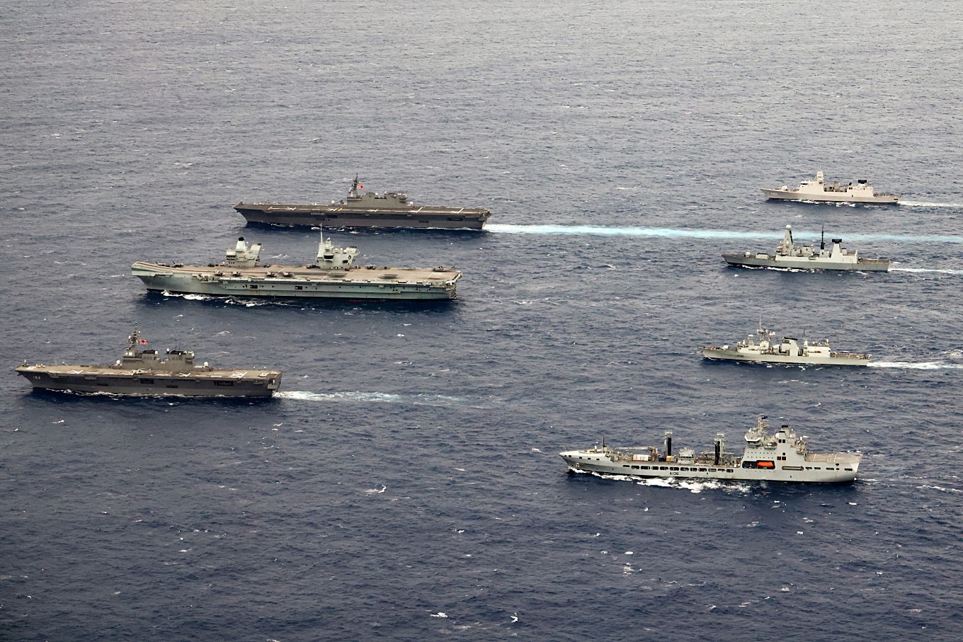 UK CSG WITH ALLIES - Warships International Fleet Review