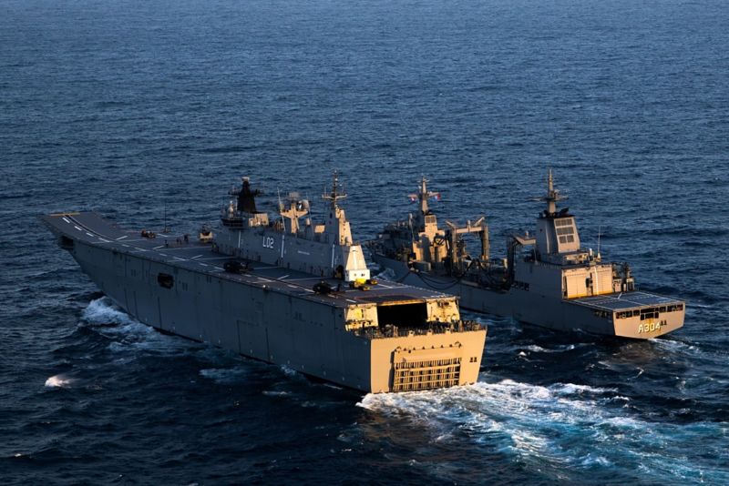 Image for the Tweet beginning: The Royal Australian Navy (RAN)